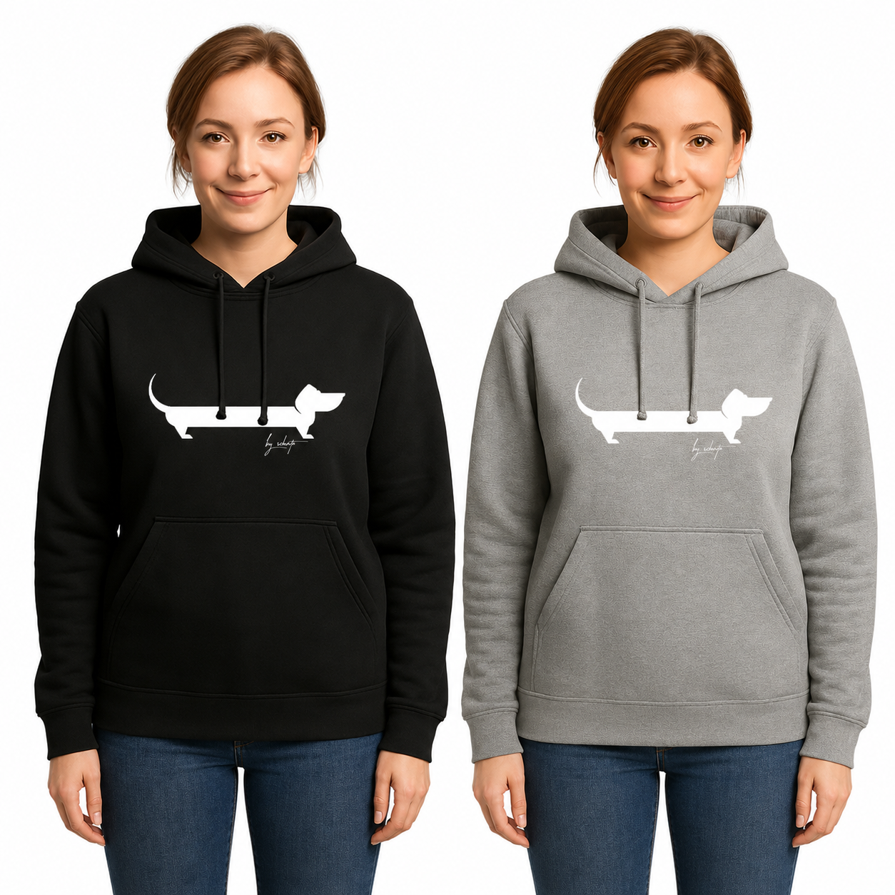 Dackelhoodie „Laaaaaanger Dackel“, Ansicht 4