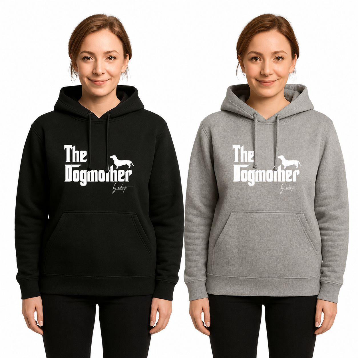 Dackelhoodie „The Dogmother“, Ansicht 4